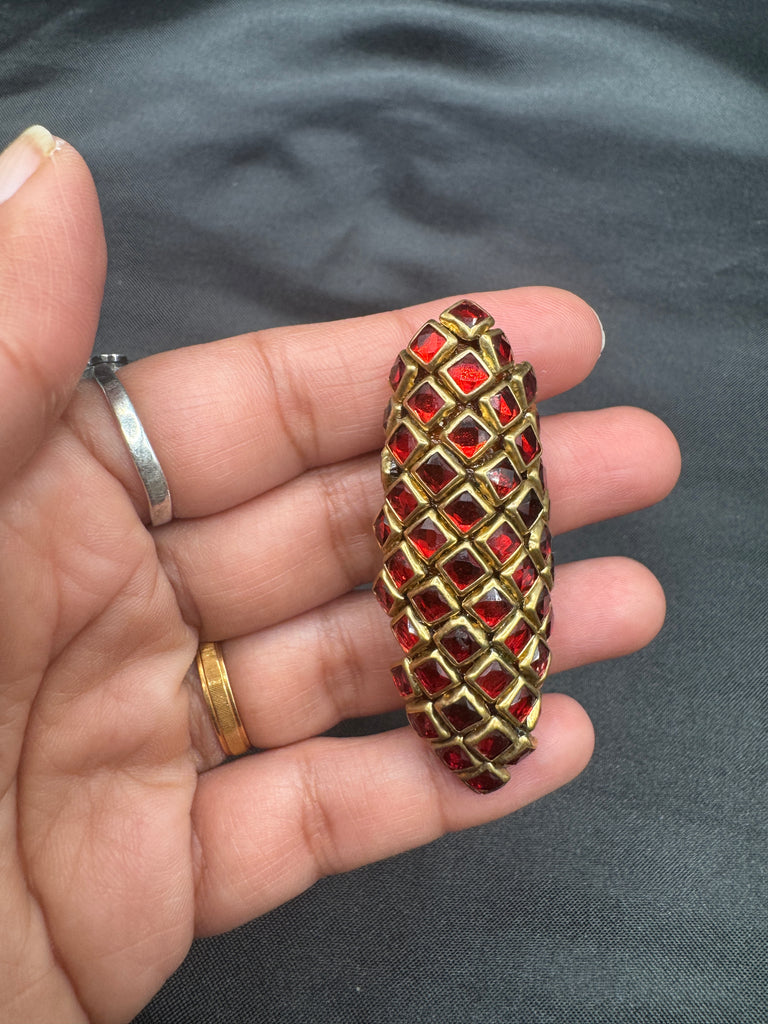 Different colors of Kundan Stones saree pins