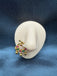 Multicolor stones antique peacock design nose pin