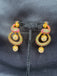 Beautiful and traditional look peacock design chandbali earrings