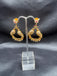 Cz stones and ruby stones birds design chandbali earrings