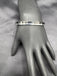 Black & Silver metal side-opening kada bangle/ bracelet