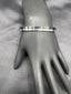 Black & Silver metal side-opening kada bangle/ bracelet