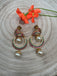 Beautiful and traditional look peacock design chandbali earrings