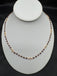 Purple beads with cz stones elegant chain