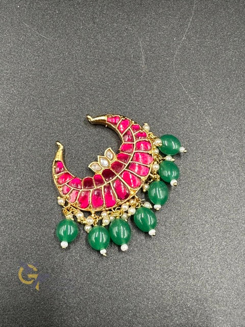Traditional Ruby & Emerald beads pendant