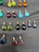 Small changeable drop earrings