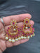 Different color stones chandbali earrings