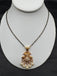 Simple antique peacock design with uncut stones and pearls black beads chain
