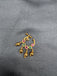 Multicolor stones antique peacock design nose pin