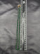 Double-line green crystal beads simple chain