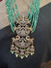Real emerald beads with unique steps peacock