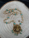 Antique Lakshmi pendant with pumpkin beads and a pearl chain