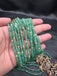 Real emerald beads with unique steps peacock