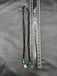 Green beads with black diamond chain