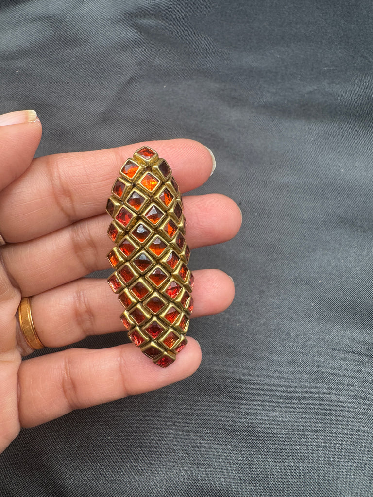 Different colors of Kundan Stones saree pins