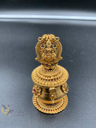Beautiful multicolor stones  antique kumkum and turmeric box