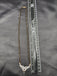 Double line black diamond bead chain with cz stones pendant