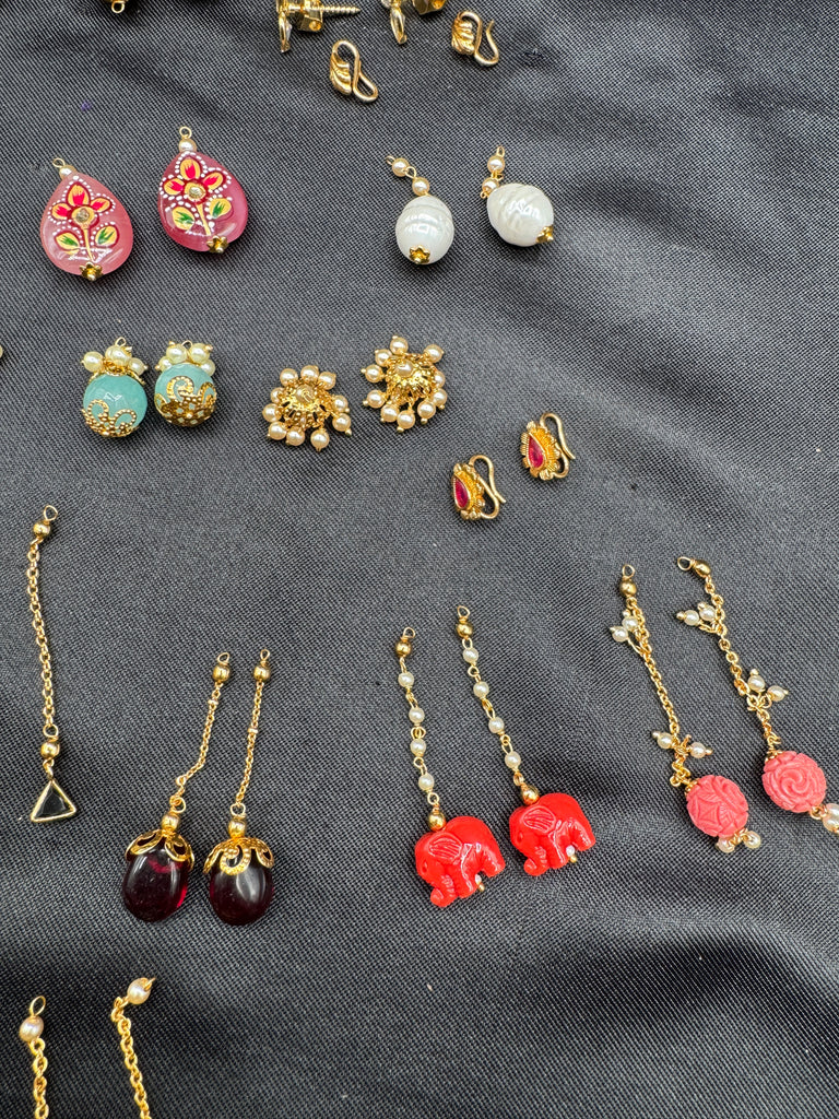 Different design changeable earrings