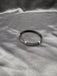 Black metal with silver wire bangle type bracelet