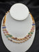Swarovski pearls with semi-precious multicolor beads