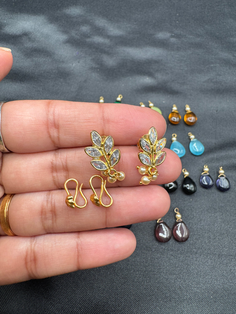 Small changeable drop earrings