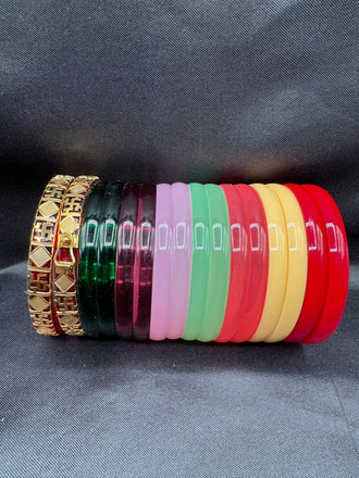 Changeable color bangles