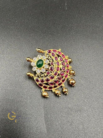 Traditional Ruby stones hair clip