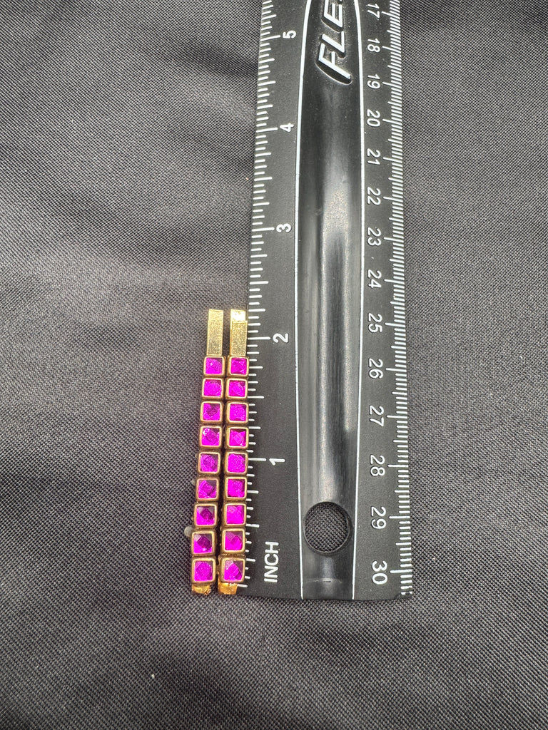 Purple color hair clips