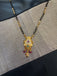 Beautiful and traditional look multicolor Stones pendant with a black bead chain