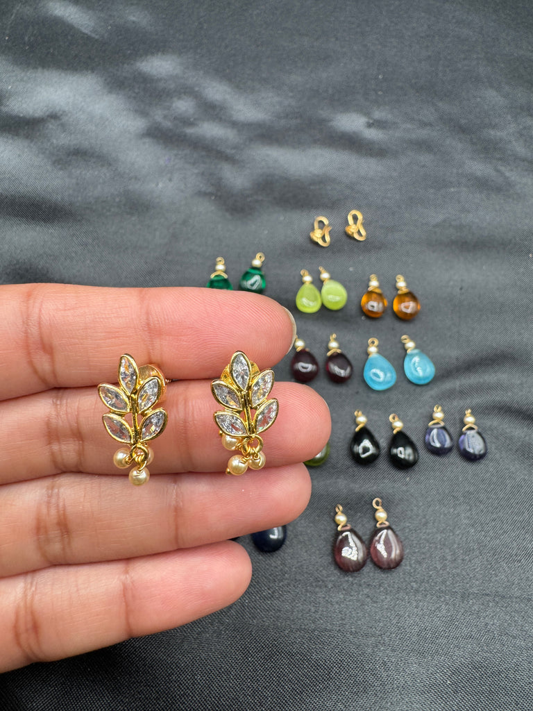 Small changeable drop earrings