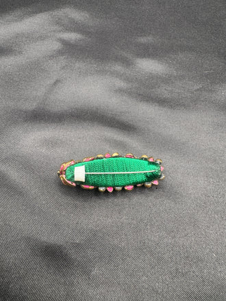 Flower design silver saree pin/ brooch