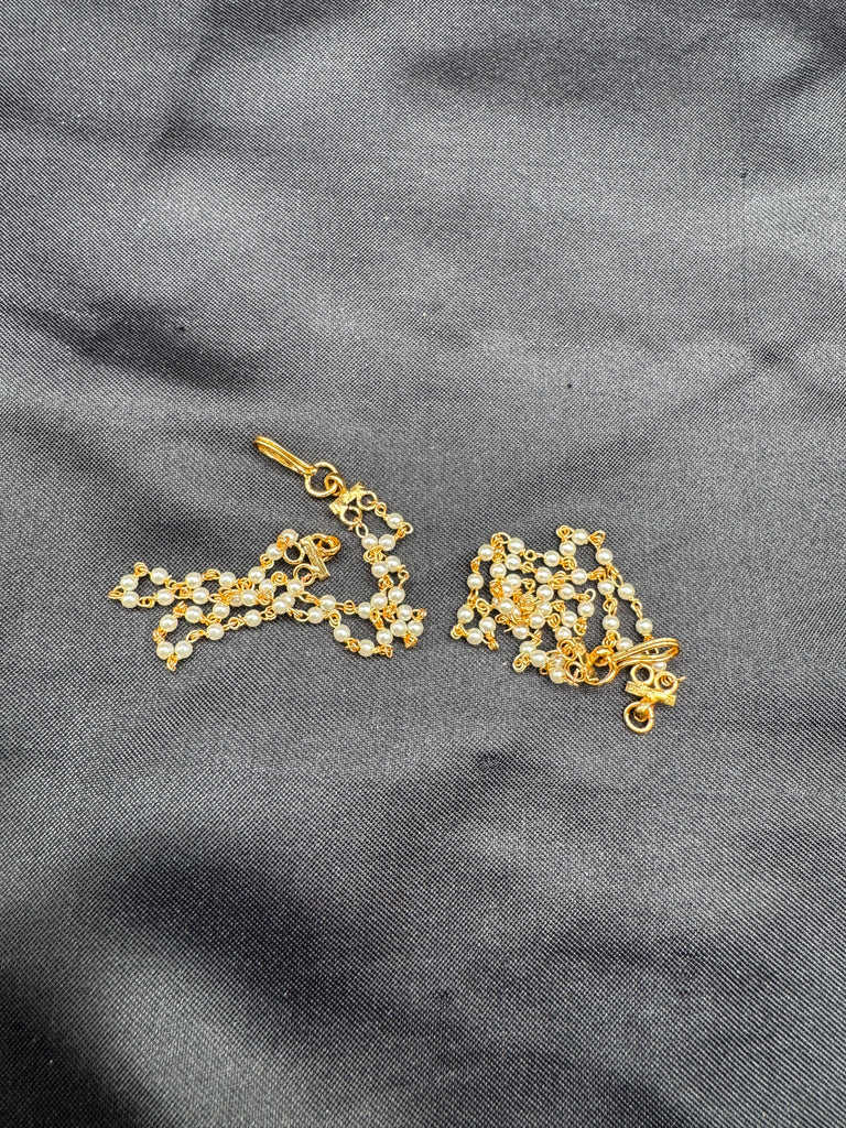 Double line pearls champaswaralu