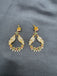 Cz stones and ruby stones birds design chandbali earrings