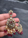 High-quality real Swarovski pearls with moissanite Stones peacock design pendant with matching earrings