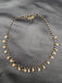 Back diamond beads with cz stones small drop pendant