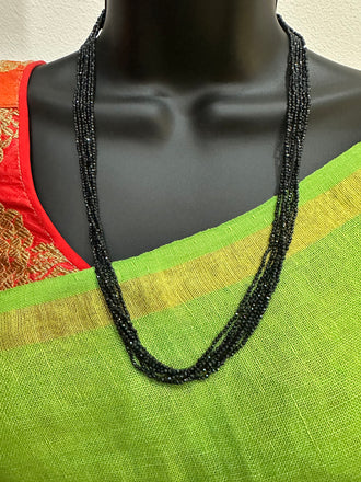 High-quality gunmetal black diamond bead chain
