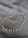 Back diamond beads with cz stones small drop pendant