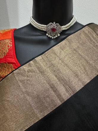 Swarovski Pearls with ruby & emerald changeable