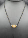 CZ stones ball pendant with black diamond beads chain