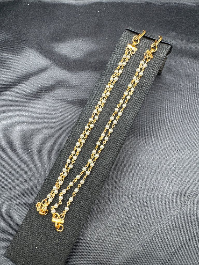 Double line pearls champaswaralu