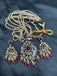 High-quality real Swarovski pearls with moissanite Stones peacock design pendant with matching earrings