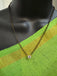 Black bead chain with small cz stones pendant