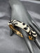 Black & Wite enamel paint side-opening kada bangle/ bracelet
