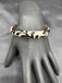 Black & Wite enamel paint side-opening kada bangle/ bracelet