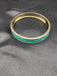 Sea green enamel paint side side-opening kada bangle/ bracelet