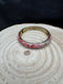 Pink color enamel paint side-open kada bangle/ bracelet