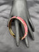 Pink color enamel paint side-open kada bangle/ bracelet