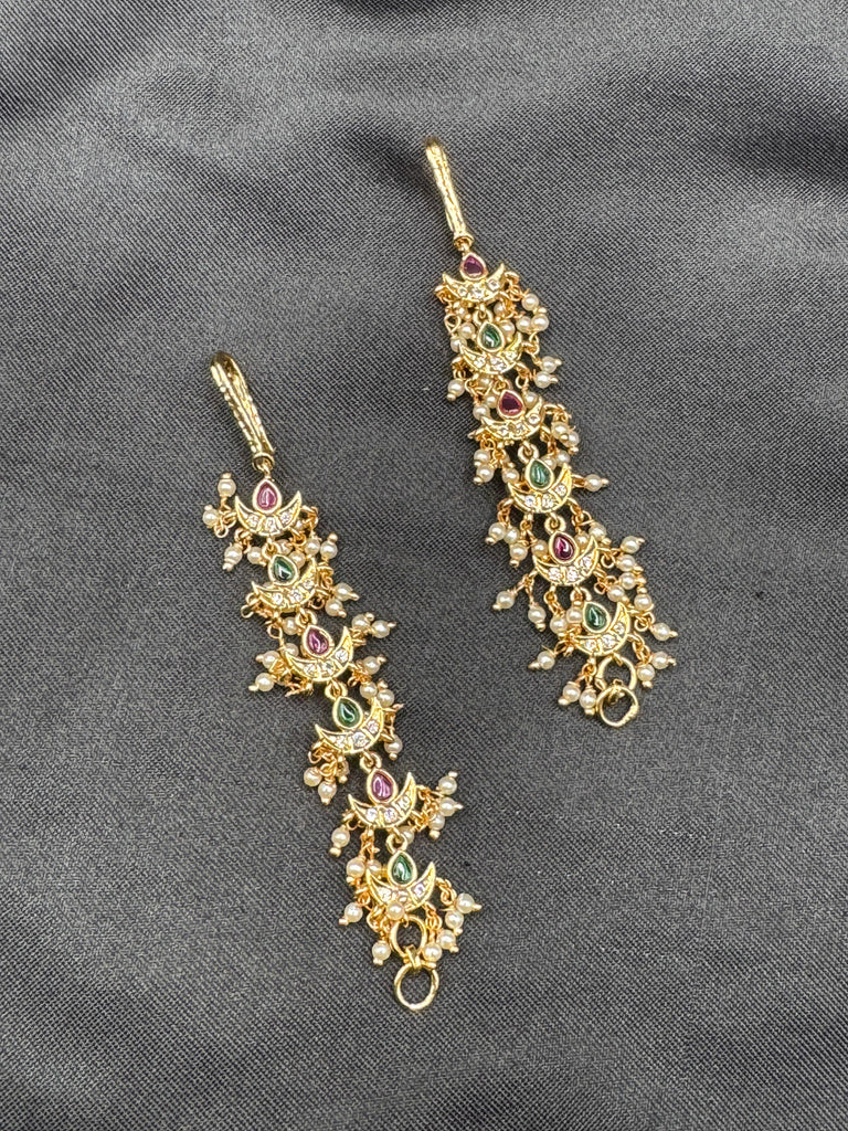 Multicolor Stones with pearls grand matilu