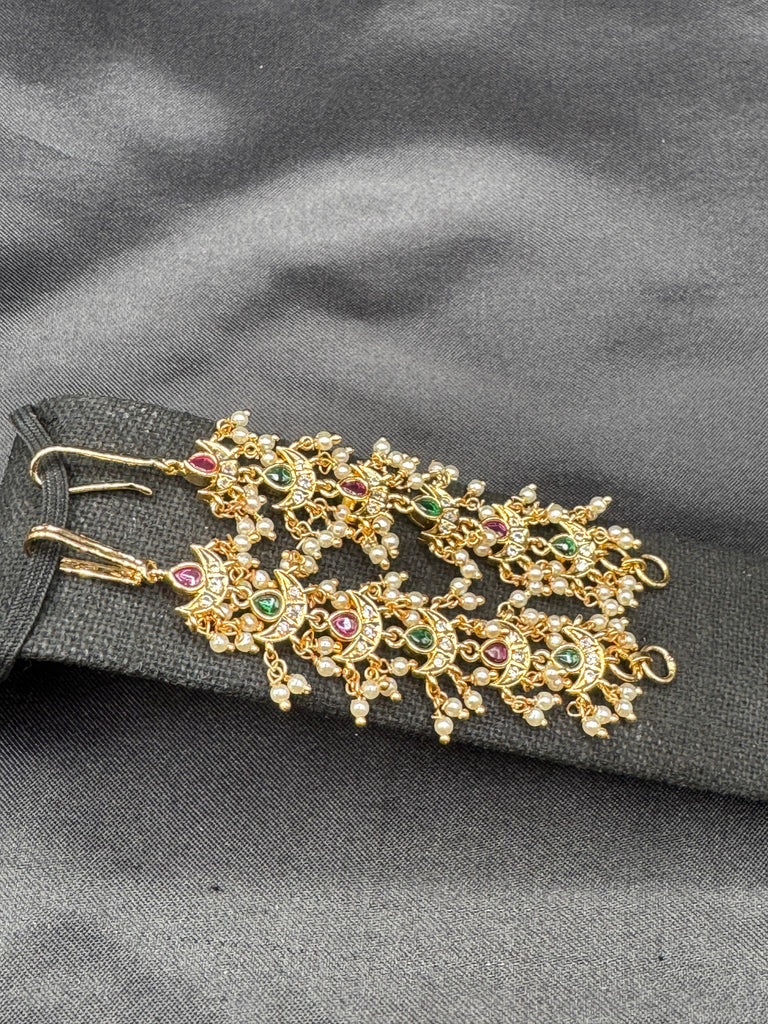 Multicolor Stones with pearls grand matilu