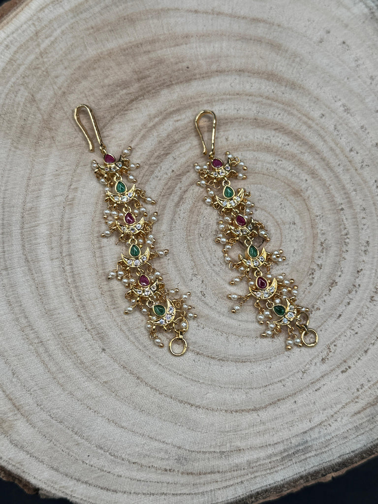 Multicolor Stones with pearls grand matilu